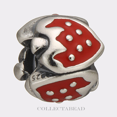 Authentic Pandora Sterling Silver Sweet Strawberry Bead
